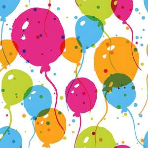 Servietten 20er FSC-Mix 24x24cm Splash Balloons