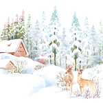 Serviette 33x33cm FSC-Mix 20 St., Winter Scene
