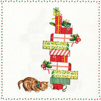 Serviette 33x33cm FSC-Mix 20 St., Cats and Presents