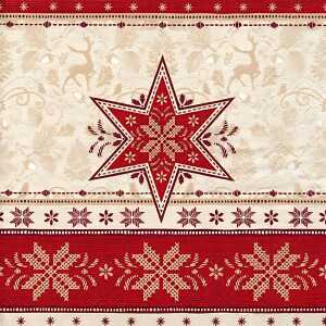 Servietten 33x33cm 20 St. Hivernale red