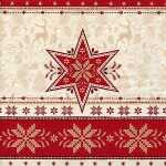 Servietten 33x33cm 20 St. Hivernale red