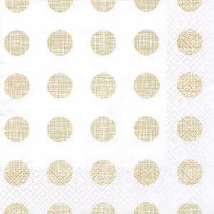 Servietten 33x33cm 20St. Melissa gold/pearlwhite
