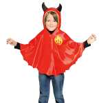 Kinderkostüm Teufel Umhang mit Kapuze