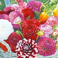 Servietten 20er FSC-Mix 33x33cm Dahlia Basket - Home Fashion