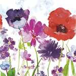 Motivserviette 33x33cm Mohn HOME F. 212026