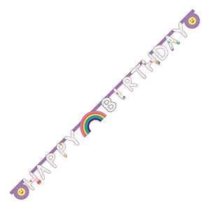 Partykette Peppa Pig Happy Birthday mit Zahlen zum Angeben des Alters