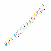 Wimpelkette 185x19cm Konfetti Lets Party - aus Papier,...