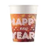 Trinkbecher 200ml FSC-Mix 8er Happy New Year -...