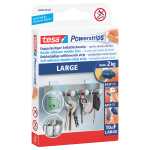 tesa Powerstrips Large - ablösbar, Tragfähigkeit 2 kg, weiß, 10 Stück