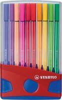 STABILO Pen 68 20er ColorParade rot/blau