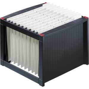 Hängeregistraturgestell schwarz/rot, stapelbar - extra stabil