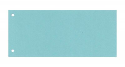 Trennstreifen RC blau 100 Blatt, 240x105mm - Blauer Engel 8cm Lochung auf Schmalseite, 160g - RC Karton