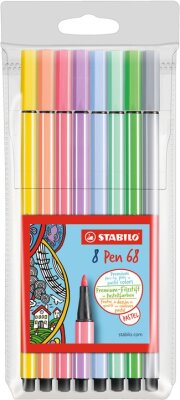 STABILO Pen 68 8er Etui „PASTEL"