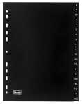 Idena Register A4, A-Z 20-tlg. schwarz, 120µ