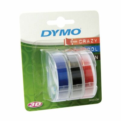 DYMO Prägeband Starter-Set - 9 mm x 3 m, sortiert, 3 Stück