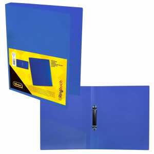 IDENA Ringbuch A4 2 Ringe PP Idena blau 35mm, transluzent