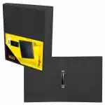 IDENA Ringbuch A4 2 Ringe PP Idena schwarz 35mm, transluzent