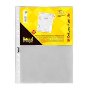 Idena Dokumentenhülle A4 10 Stück, genarbt, 120µ