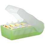 HAN Karteibox CROCO - A8 quer, für 500 Karten, grün-transluzent