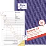 Avery Zweckform Rechnung 1730 DIN A5 1 Durchschlag 2 x 40...