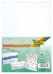 Briefkarte A6 hoch 25ST weiß FOLIA 8759 doppelt 190g
