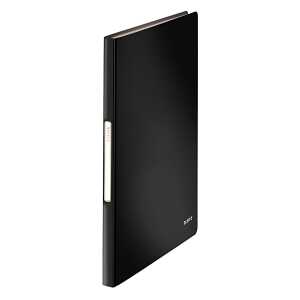 LEITZ Sichthüllenmappe Solid A4 schwarz 45651095 PP 40 Hüllen