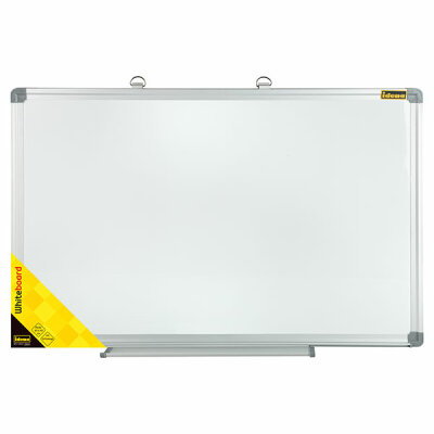 Whiteboard mit Alurahmen 60x90cm mit Stiftablage - magnetische Oberfläche - Idena