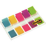 Post-it Index Mini - 11,9 x 43,2 mm, sortiert, Etui mit 5x 20 Streifen