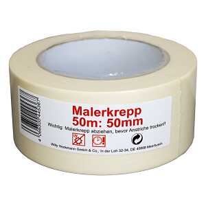 Malerkrepp 146 50mx50mm creme WIHE-lux 445036 mit Etikett
