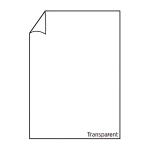 Briefbogen A4 5 Blatt Coloretti transparent