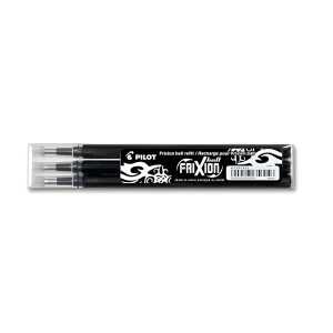 PILOT Tintenrollermine FriXion BLS-FR7 - 0,4 mm, schwarz, 3er Pack