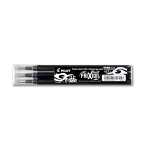 PILOT Tintenrollermine FriXion BLS-FR7 - 0,4 mm, schwarz, 3er Pack