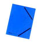 Falken Falken Einschlagmappe Karton blau, 3 Klappen, mit...