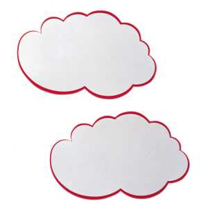 FRANKEN Moderationskarte Wolke, 230 x 140 mm, weiß (70010321)