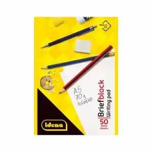 Idena Briefblock FSC-Mix blanko A5 kopfgeleimt