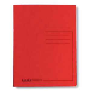 Falken Falken Schnellhefter A4 Karton rot beh.u.kfm.Heftung, 25 Stück
