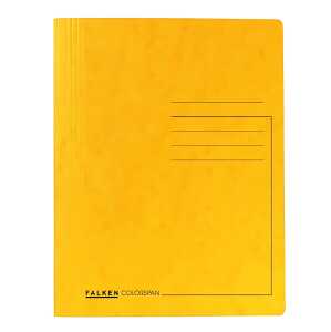 Falken Falken Schnellhefter A4 Karton gelb beh.u.kfm.Heftung, 25 Stück
