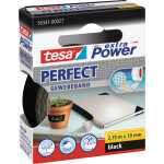 tesa Gewebeklebeband extra Power Perfect - 2,75 m x 38 mm, schwarz