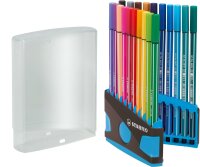 STABILO Pen 68 20er ColorParade anthrazit/hellblau