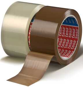 Packband 66m:50mm braun PP, Tesa - Verschließen Office Büro Packen .#M