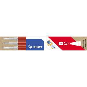 Pilot Tintenrollermine FriXion BLS-FR10 - 0,5 mm, rot, 3er Pack