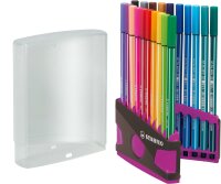 STABILO Pen 68 20er ColorParade anthrazit/pink