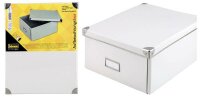 Idena Box weiss, FSC-Rec mit Deckel, 36x28x17cm -...