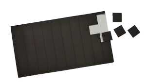 Magnet-Plättchen 50 Stück 20x20x 1,2mm, selbstkleb.