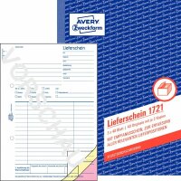 Zweckform 1721 Lieferscheine mit Empfangsschein, DIN A5,...