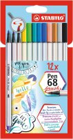 STABILO Pen 68 brush 12er Kartonetui