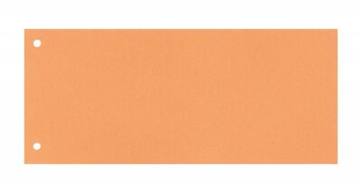 Trennstreifen RC orange 100 Blatt, 240x105mm - Blauer Engel 8cm Lochung auf Schmalseite,160g - RC Karton