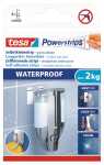 tesa Powerstrips Waterproof - ablösbar, Tragfähigkeit 2 kg, weiß