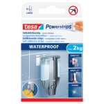 tesa Powerstrips Waterproof - ablösbar, Tragfähigkeit 2 kg, weiß