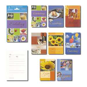 TAUN Einladungskarten verschiedene Motive 1St